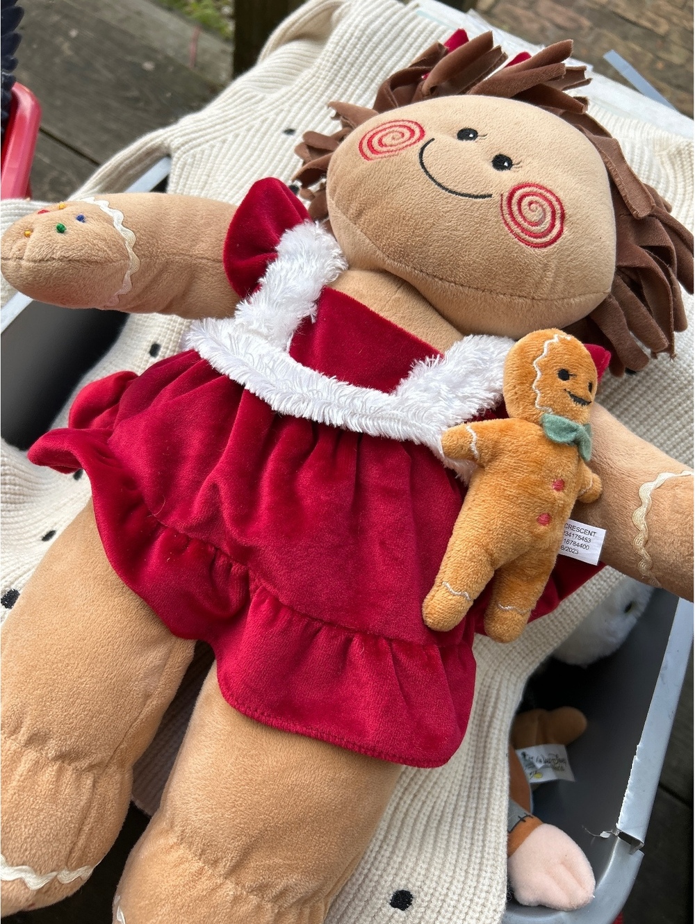 Dan Dee Collector's Choice Candy Cane Friends Plush Doll with Gingerbread Man